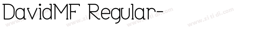 DavidMF Regular字体转换